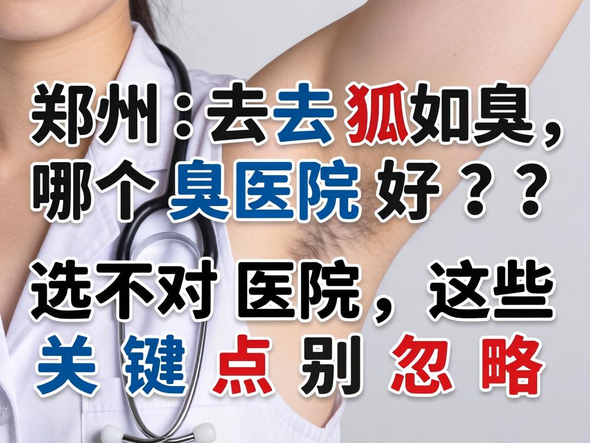 郑州去狐臭哪个医院好？去狐臭选对医院，这些关键点别忽略