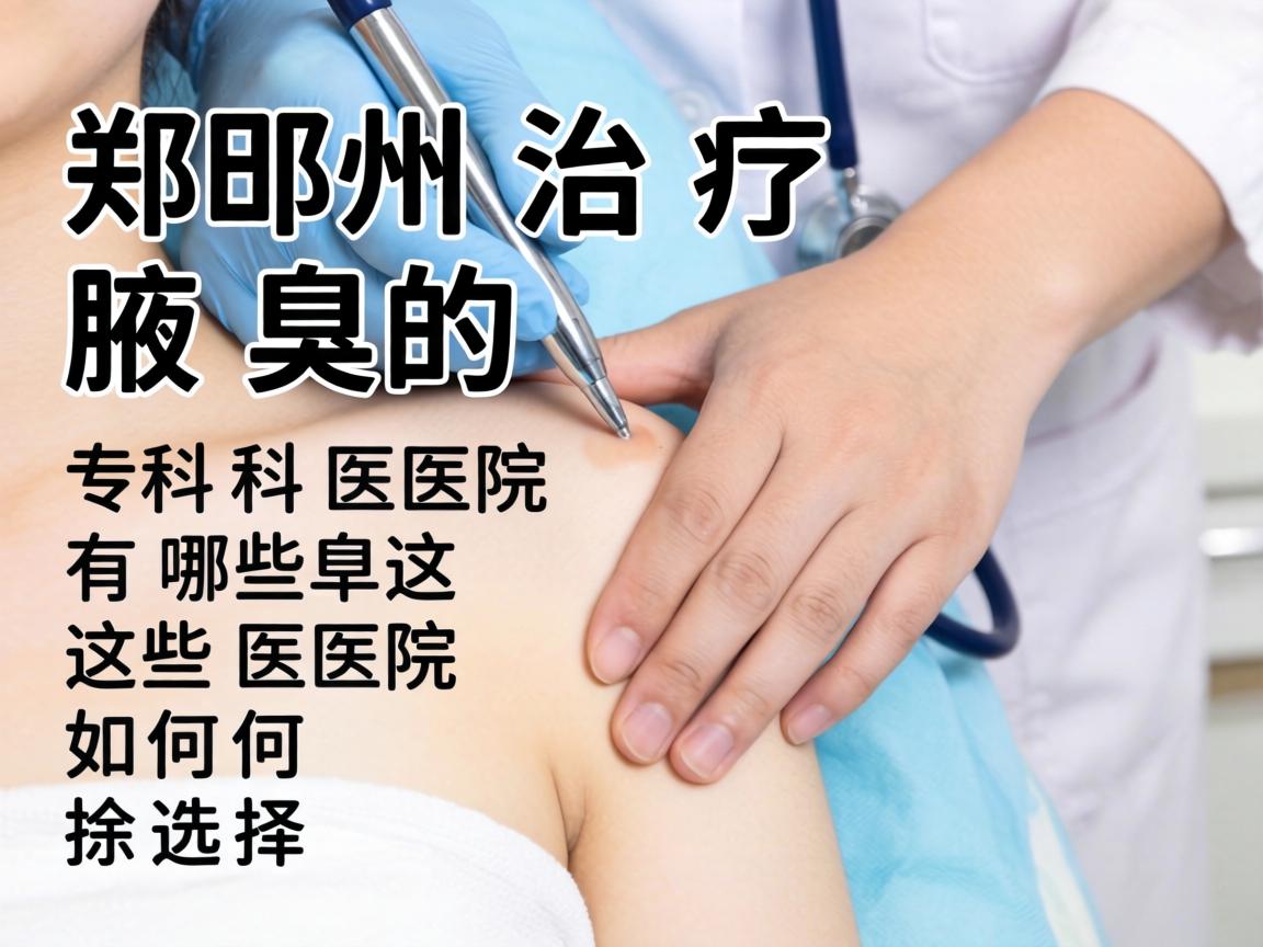 郑州治疗腋臭的专科医院有哪些？这些医院如何选择？