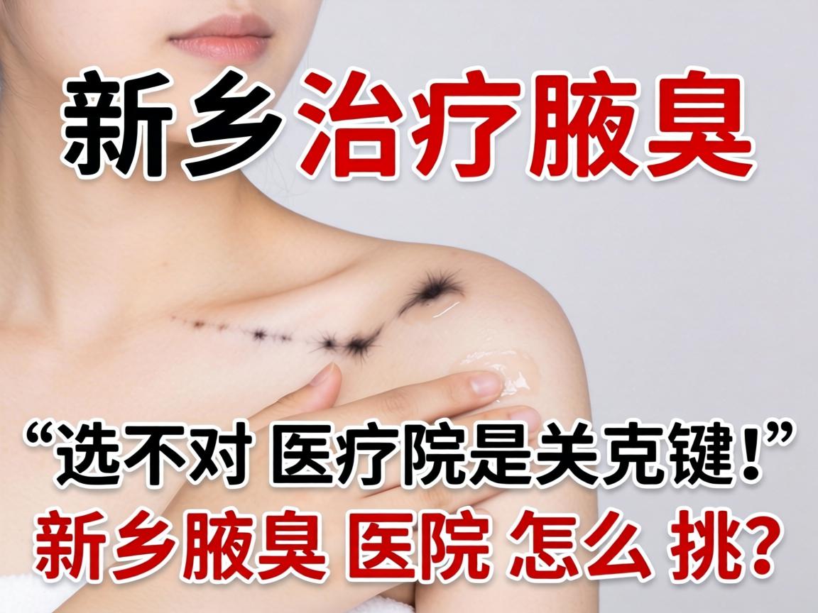 新乡治疗腋臭，选对医院是关键！新乡腋臭医院怎么挑？