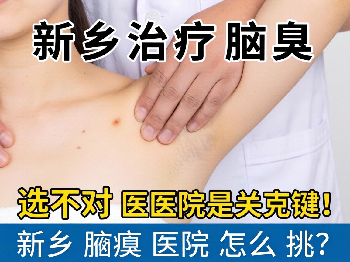 新乡治疗腋臭，选对医院是关键！新乡腋臭医院怎么挑？