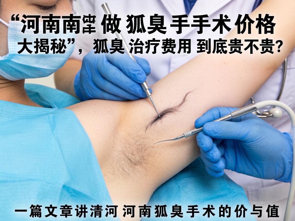 河南做狐臭手术价格大揭秘，狐臭治疗费用到底贵不贵？一篇文章讲清河南狐臭手术的价与值
