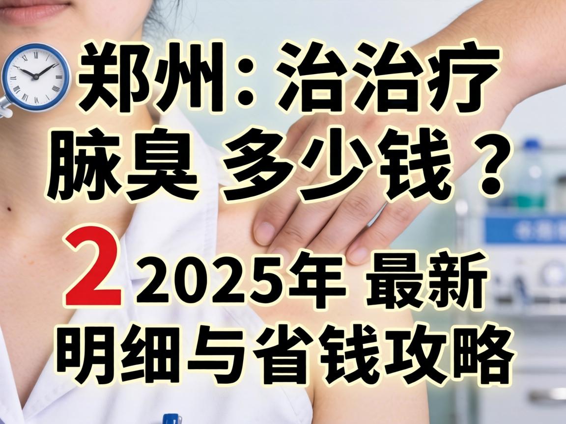 郑州治疗腋臭多少钱？2025年最新费用明细与省钱攻略