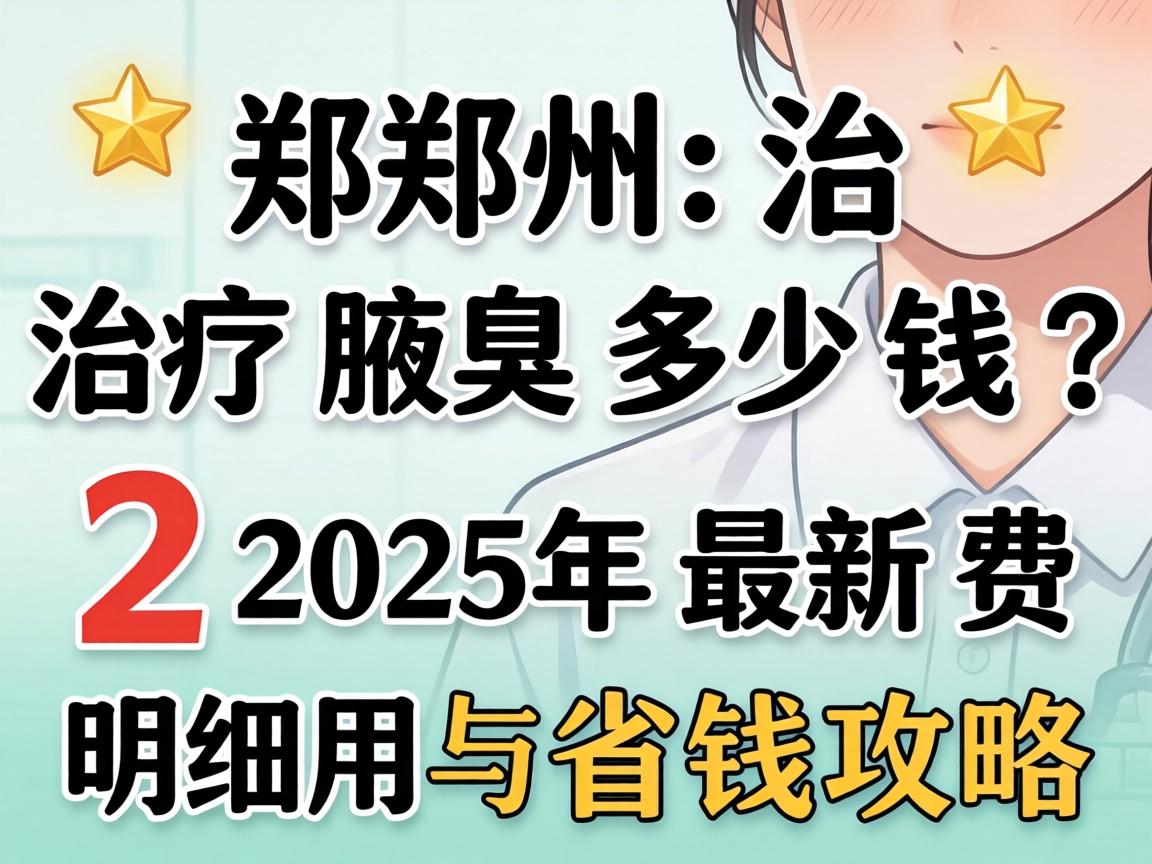 郑州治疗腋臭多少钱？2025年最新费用明细与省钱攻略