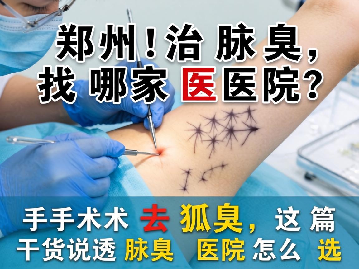 郑州治腋臭找哪家医院？手术去狐臭，这篇干货说透腋臭医院怎么选