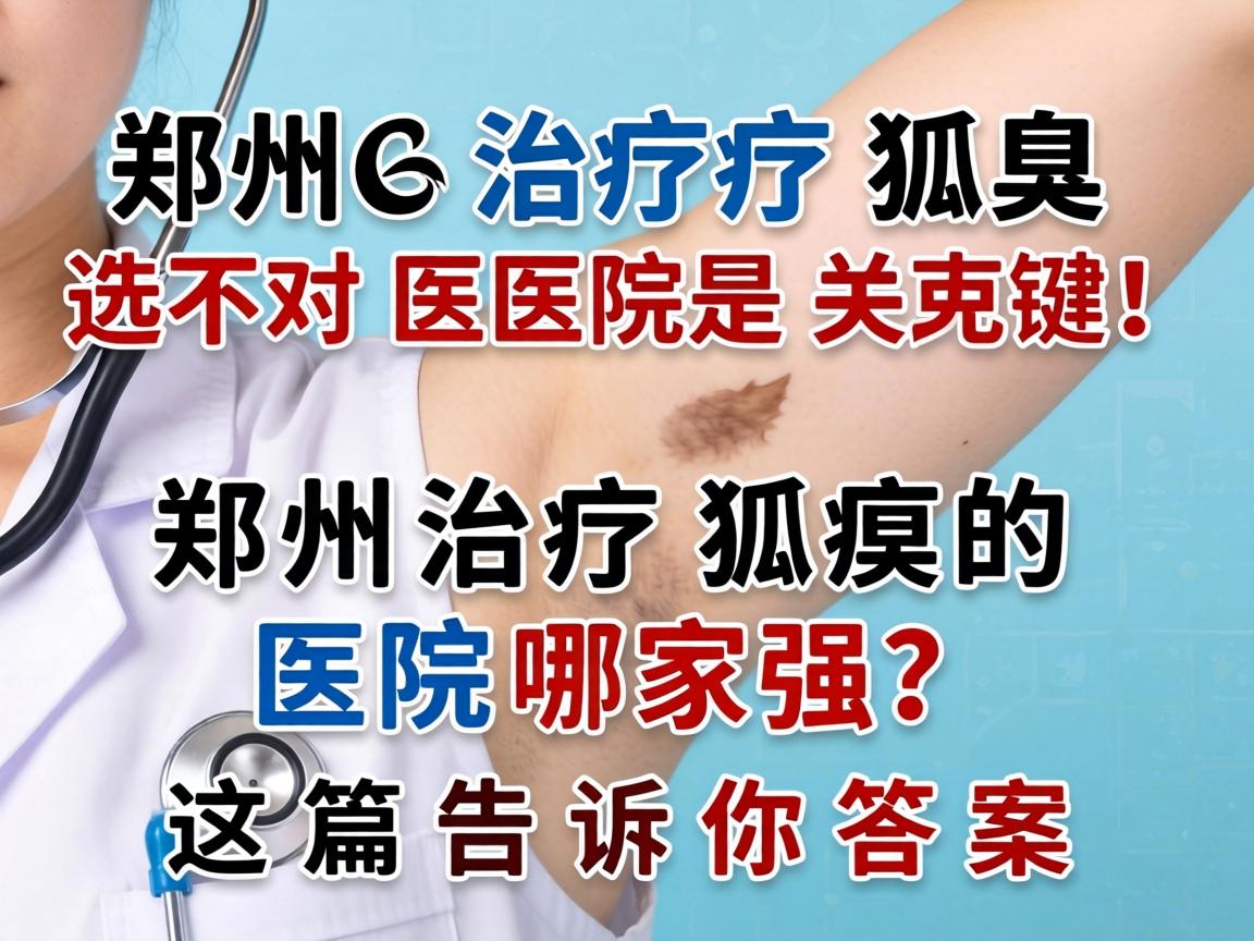 郑州治疗狐臭，选对医院是关键！郑州治疗狐臭的医院哪家强？这篇告诉你答案