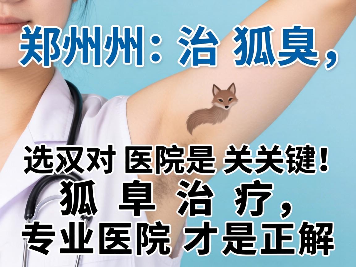 郑州治狐臭，选对医院是关键！狐臭治疗，专业医院才是正解