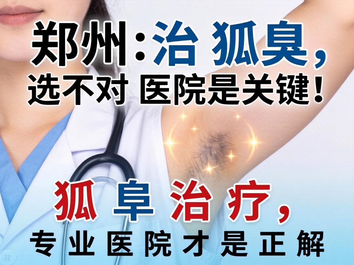 郑州治狐臭，选对医院是关键！狐臭治疗，专业医院才是正解