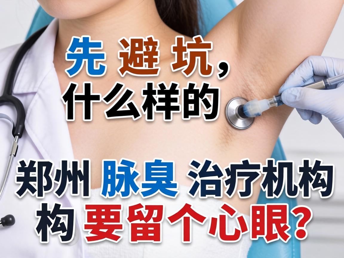 一、先避坑，什么样的郑州腋臭治疗机构要留个心眼？