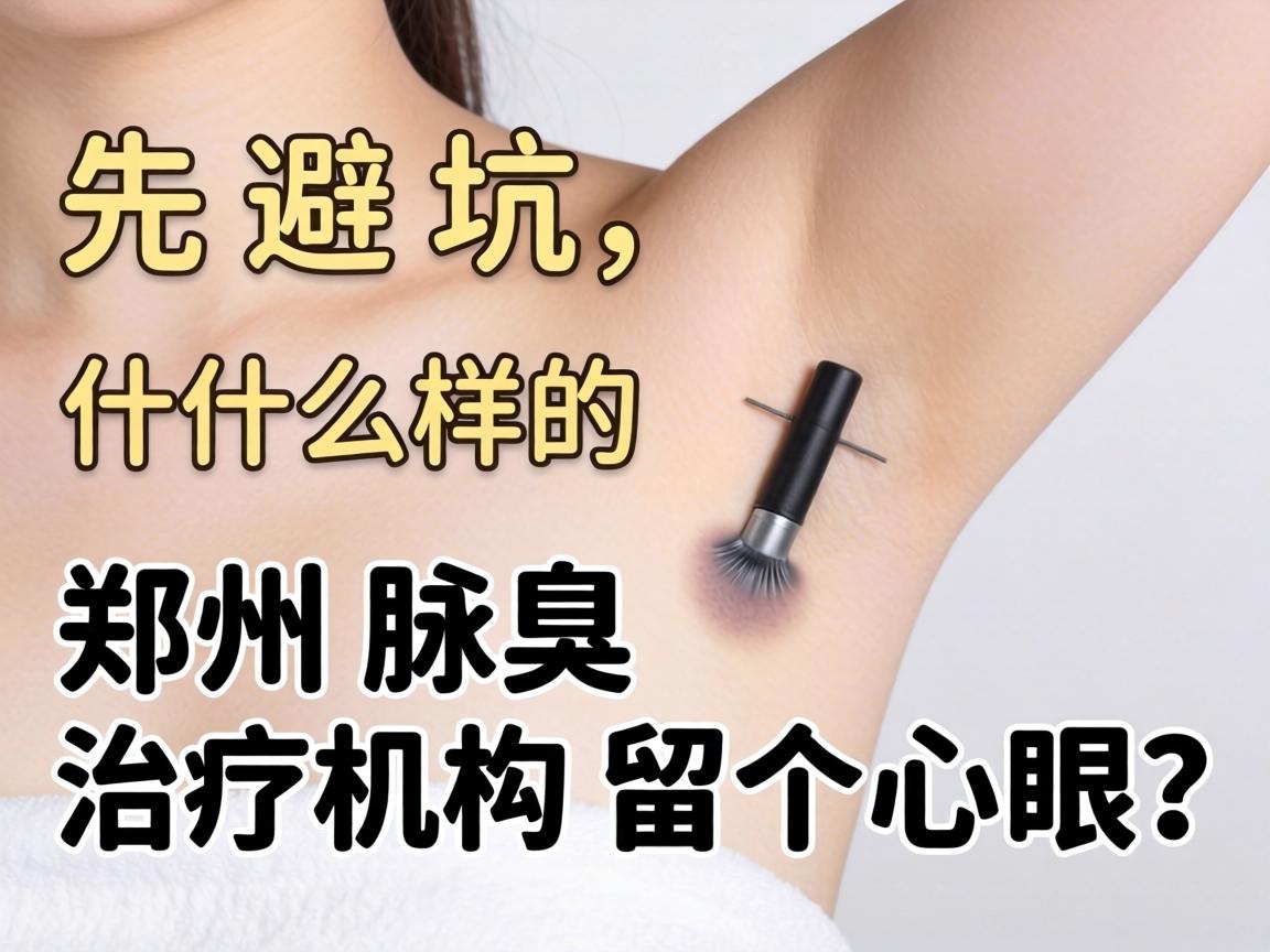 一、先避坑，什么样的郑州腋臭治疗机构要留个心眼？