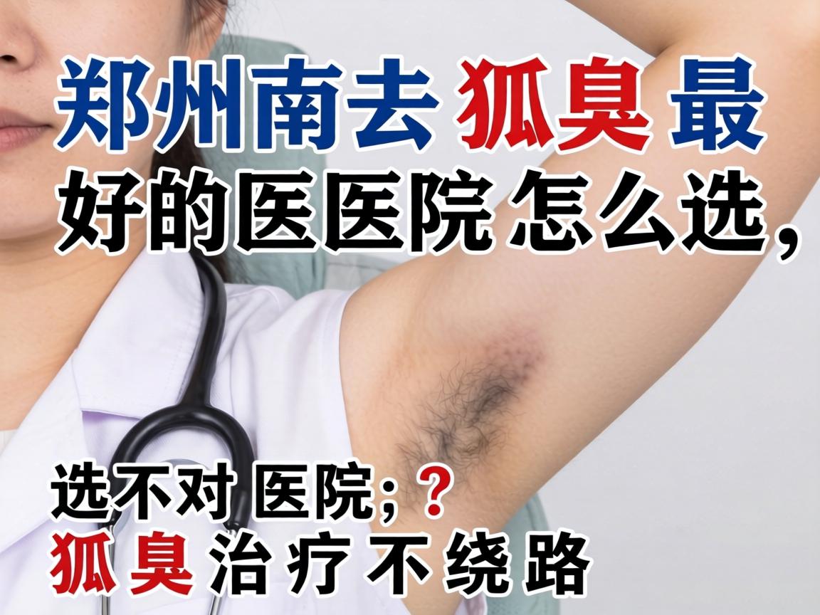 郑州去狐臭最好的医院怎么选？选对医院，狐臭治疗不绕路