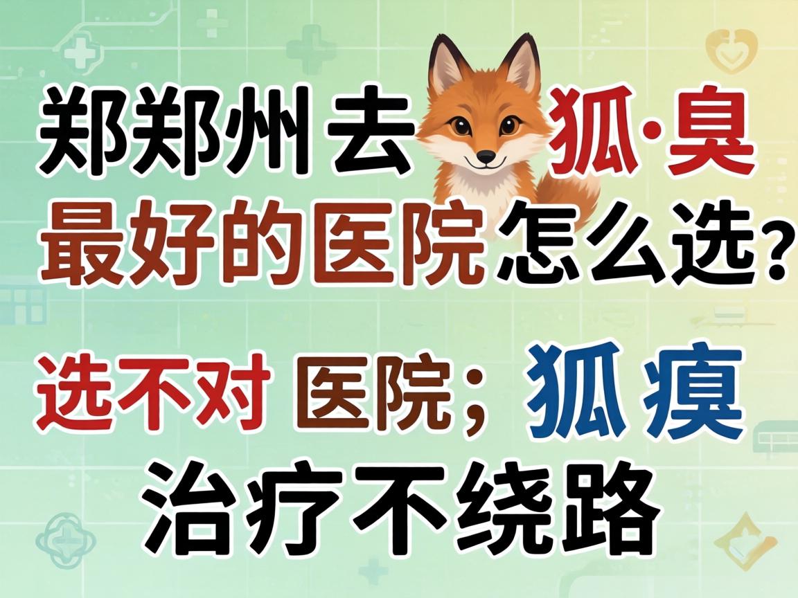 郑州去狐臭最好的医院怎么选？选对医院，狐臭治疗不绕路