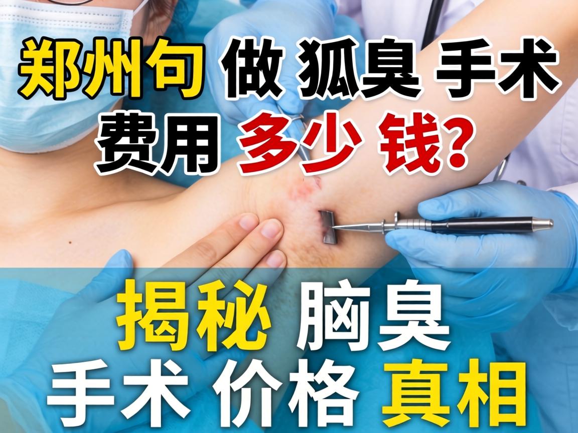 郑州做狐臭手术费用多少钱？揭秘腋臭手术价格真相