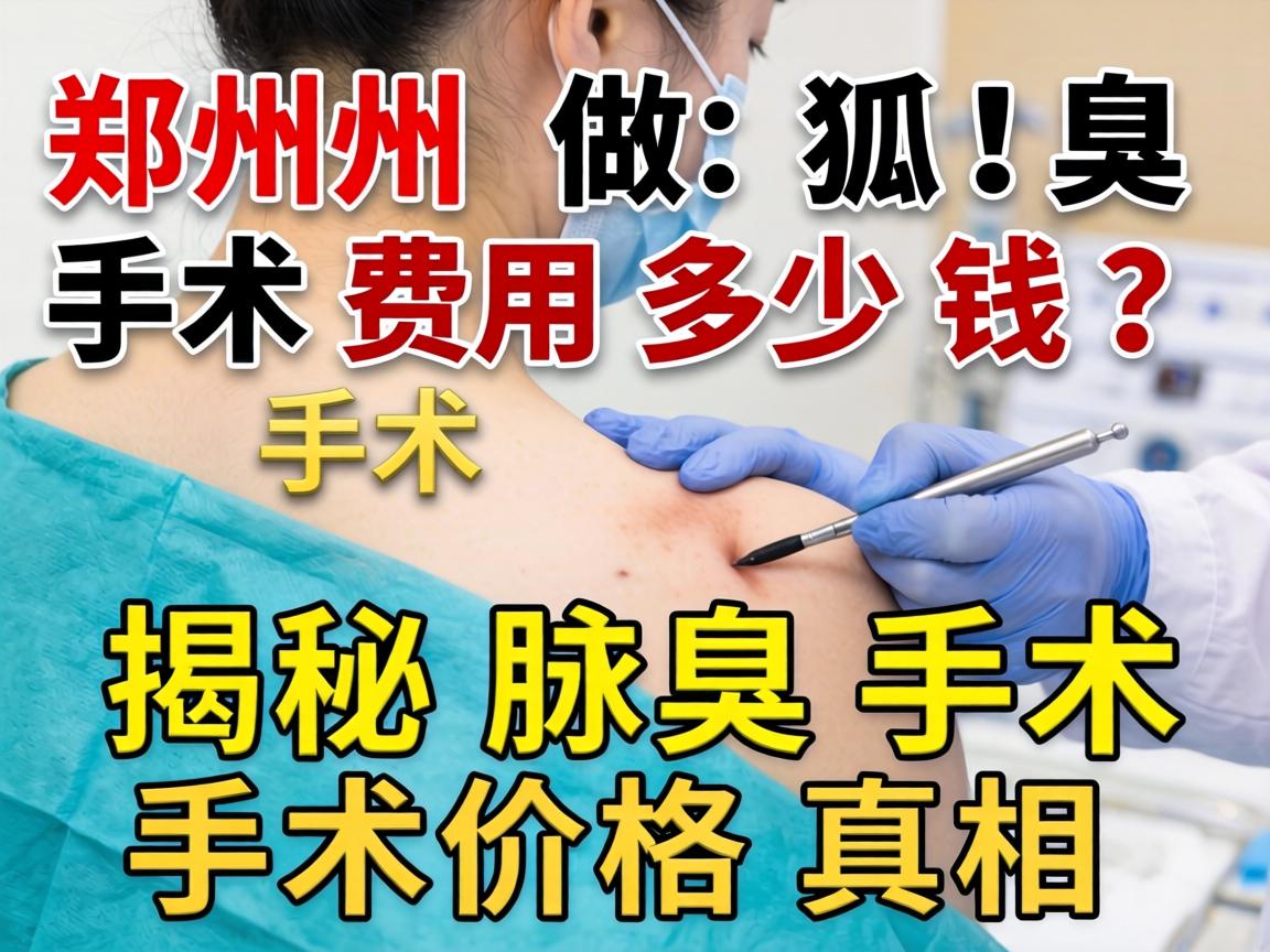 郑州做狐臭手术费用多少钱？揭秘腋臭手术价格真相