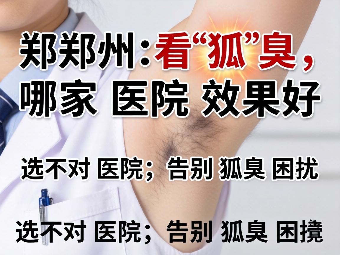 郑州看狐臭，哪家医院效果好？选对医院，告别狐臭困扰