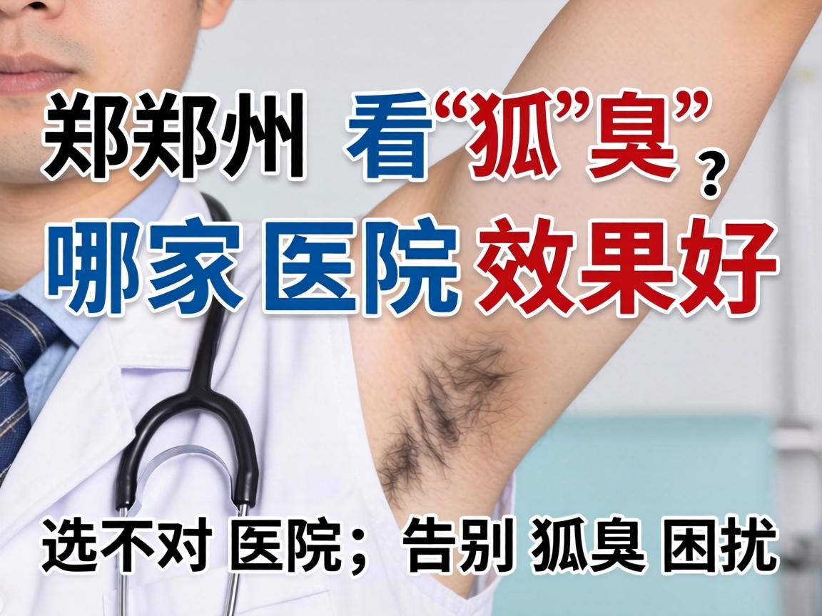 郑州看狐臭，哪家医院效果好？选对医院，告别狐臭困扰