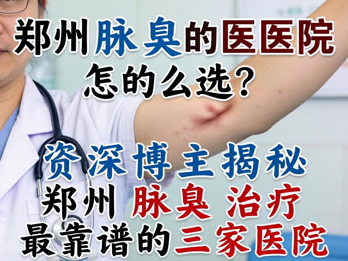 郑州腋臭医院怎么选？资深博主揭秘郑州腋臭治疗最靠谱的三家医院