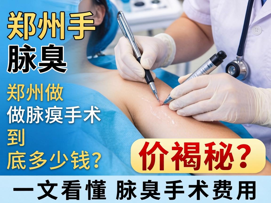郑州腋臭手术价格揭秘，在郑州做腋臭手术到底多少钱？一文看懂腋臭手术费用