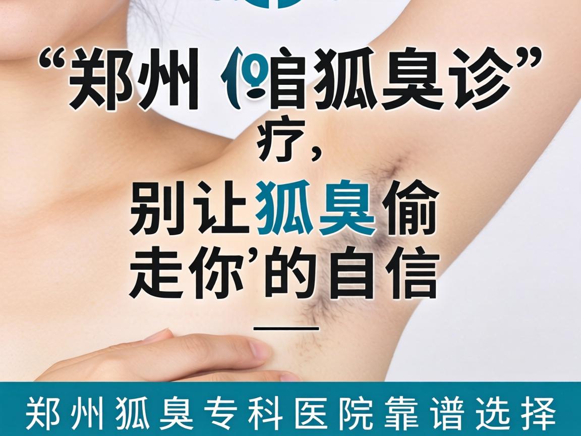 郑州狐臭诊疗，别让狐臭偷走你的自信—郑州狐臭专科医院靠谱选择