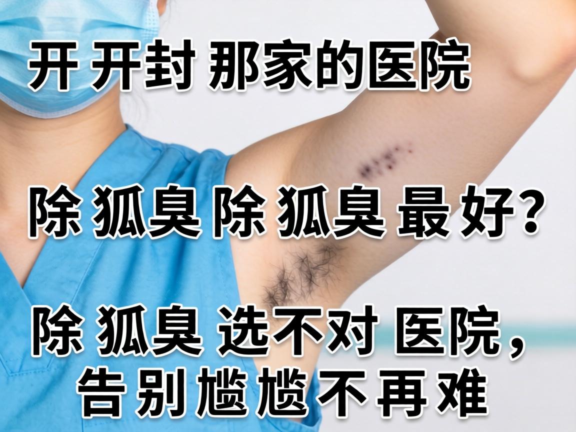 开封那家医院除狐臭最好？除狐臭选对医院，告别尴尬不再难