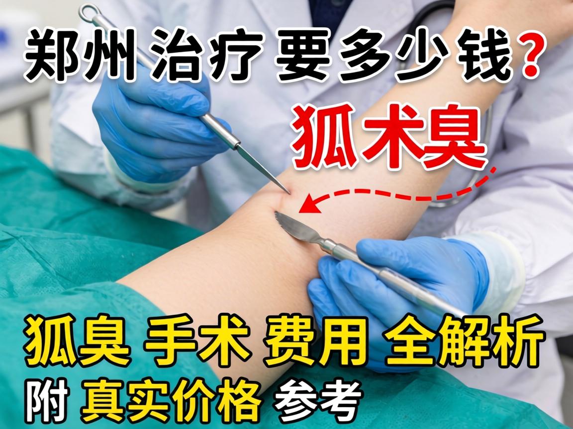 郑州狐臭手术治疗要多少钱？狐臭手术费用全解析，附真实价格参考