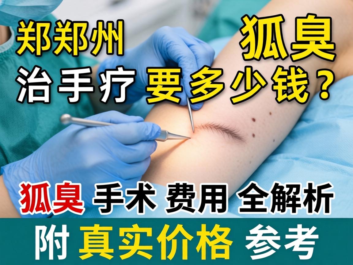 郑州狐臭手术治疗要多少钱？狐臭手术费用全解析，附真实价格参考