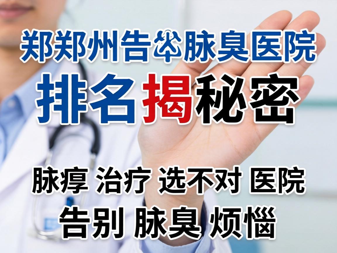 郑州腋臭医院排名揭秘，腋臭治疗选对医院，告别腋臭烦恼