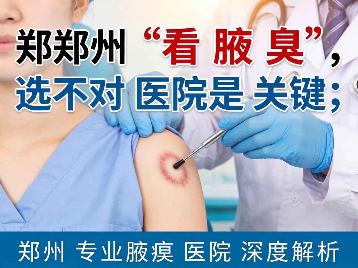 郑州看腋臭，选对医院是关键，郑州专业腋臭医院深度解析