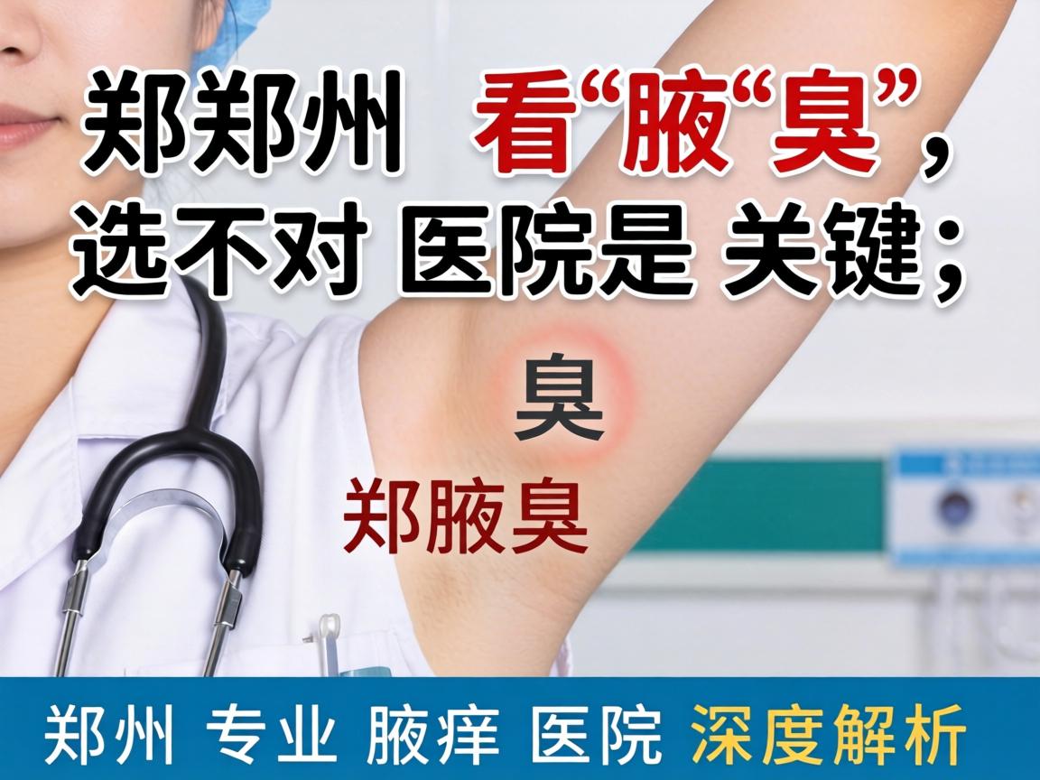 郑州看腋臭，选对医院是关键，郑州专业腋臭医院深度解析