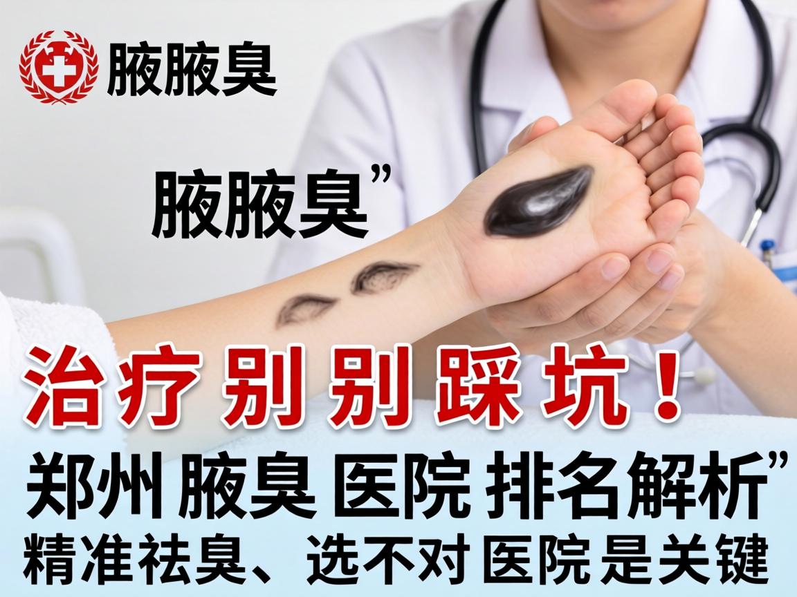 腋臭治疗别踩坑！郑州腋臭医院排名解析，精准祛臭，选对医院是关键