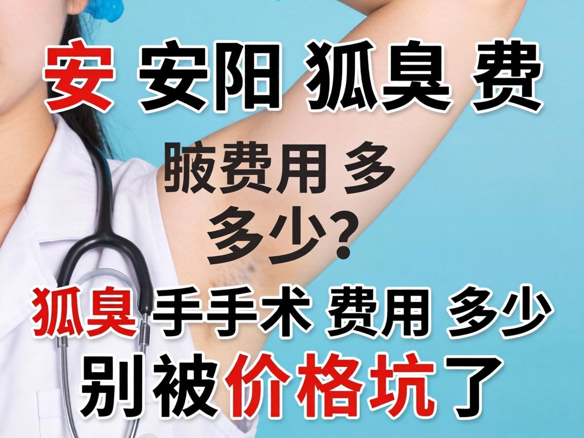 安阳狐臭费用多少？狐臭手术费用多少？别被价格坑了