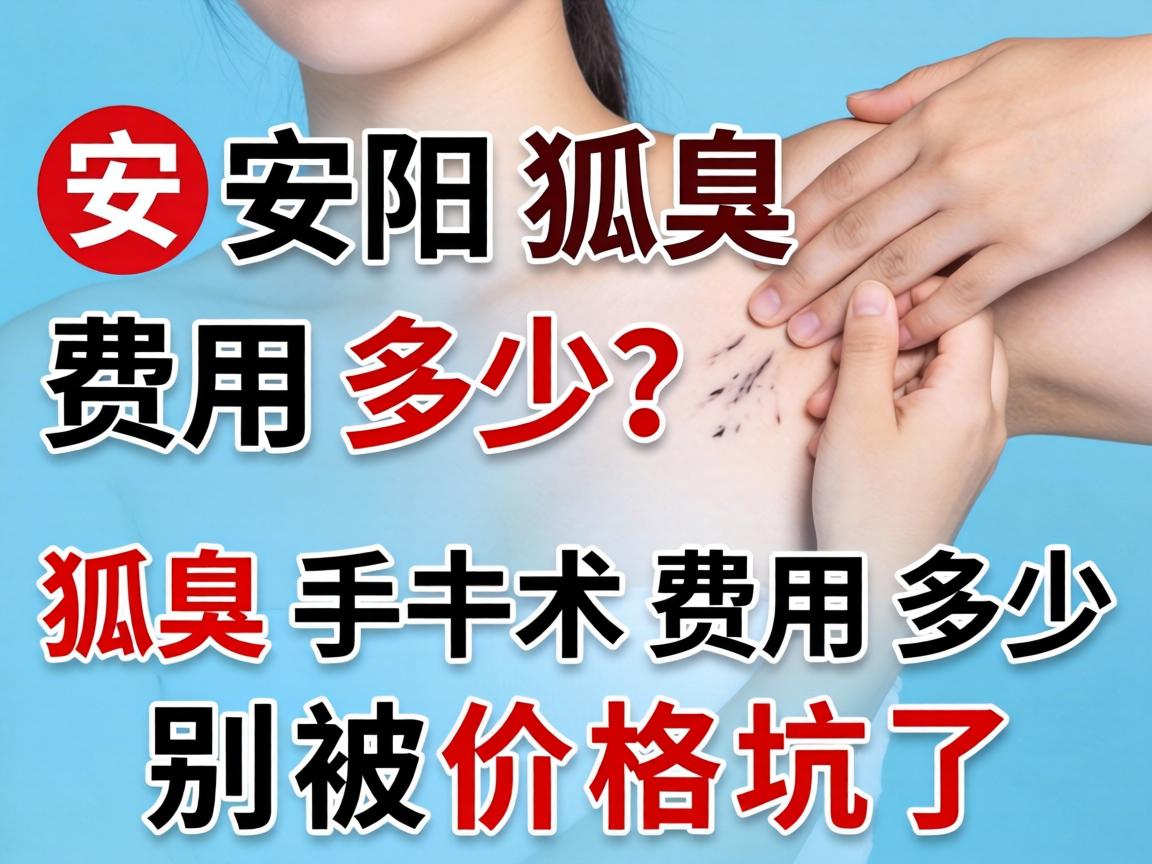 安阳狐臭费用多少？狐臭手术费用多少？别被价格坑了