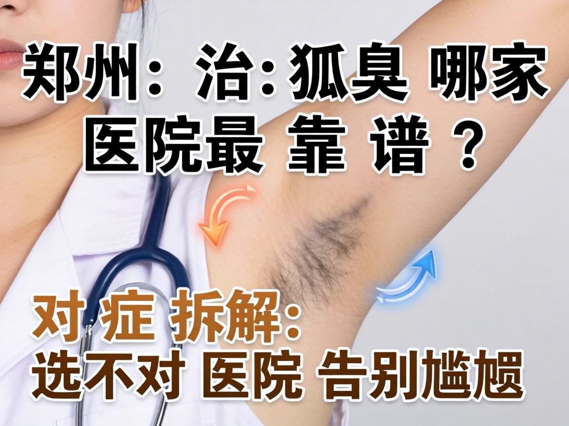 郑州治狐臭哪家医院最靠谱？对症拆解，选对医院告别尴尬