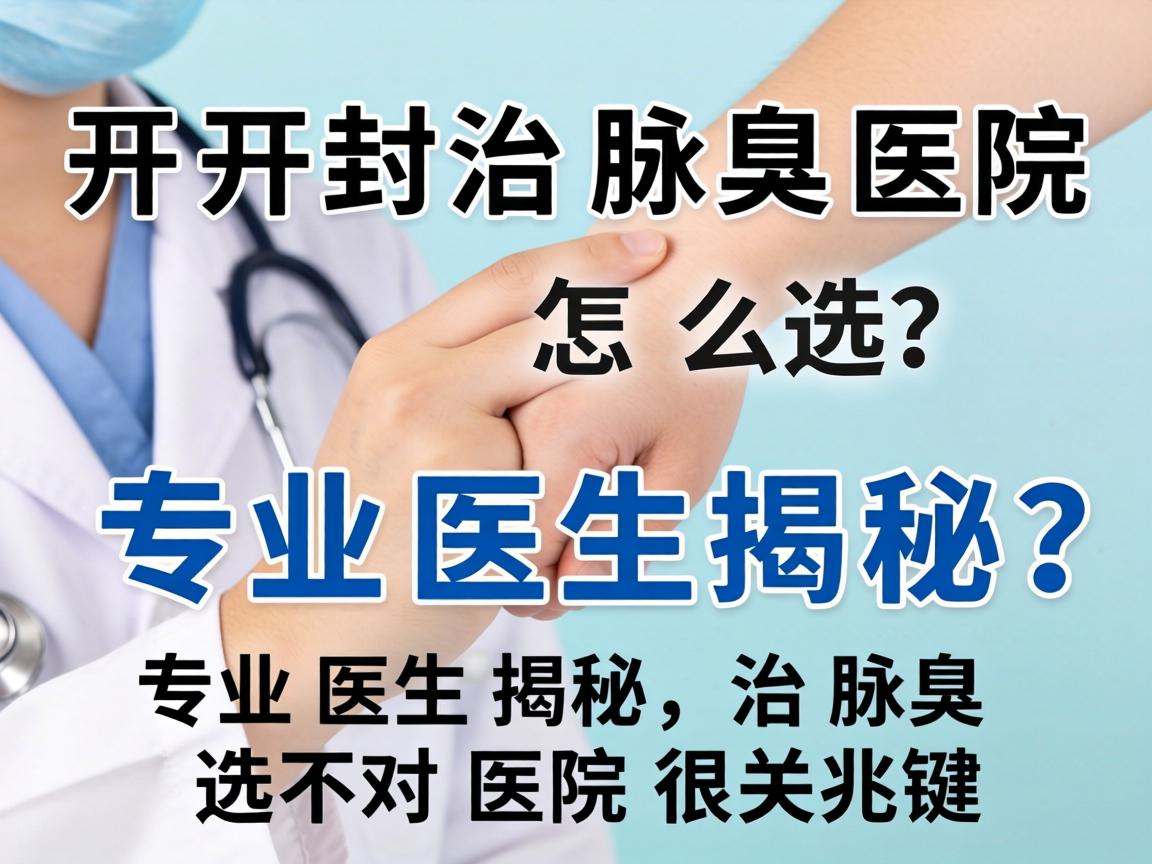 开封治腋臭医院怎么选？专业医生揭秘，治腋臭选对医院很关键
