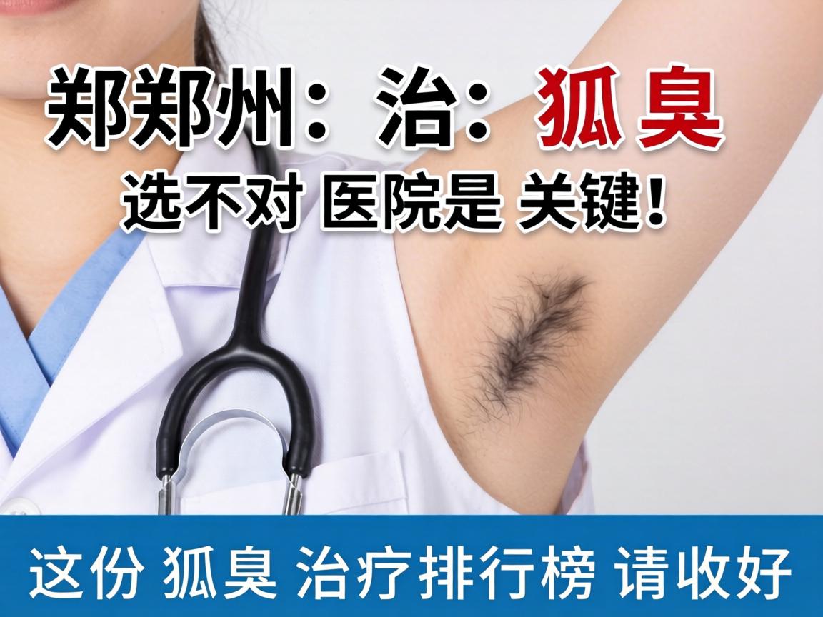 郑州治狐臭，选对医院是关键！这份狐臭治疗排行榜请收好