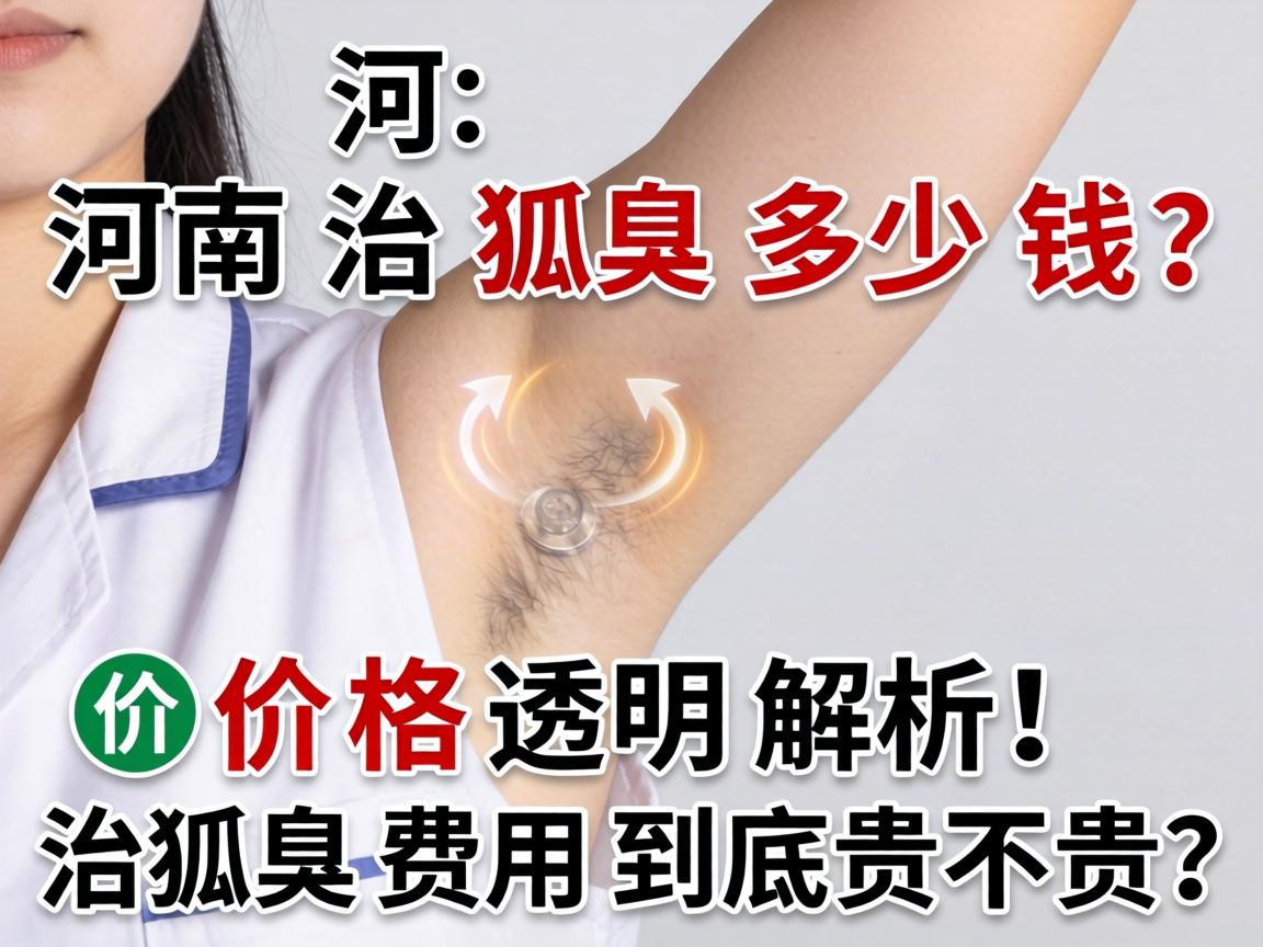 河南治狐臭多少钱？价格透明解析！治狐臭费用到底贵不贵？