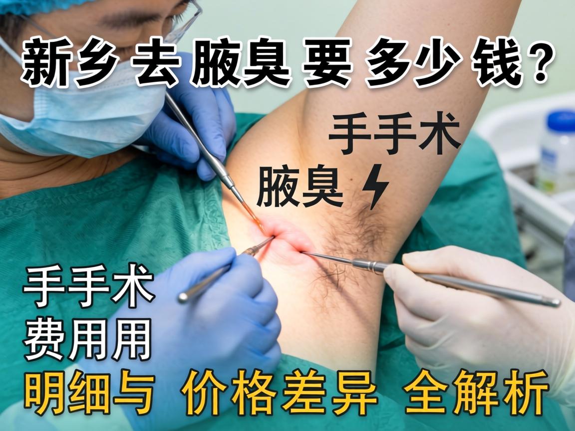 新乡去腋臭手术要多少钱？手术费用明细与价格差异全解析