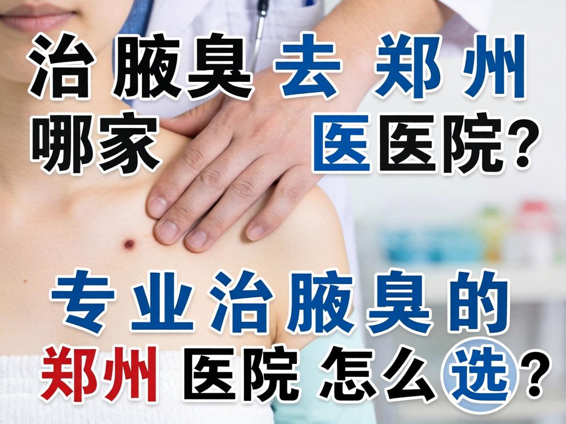 治腋臭去郑州哪家医院？专业治腋臭的郑州医院怎么选？