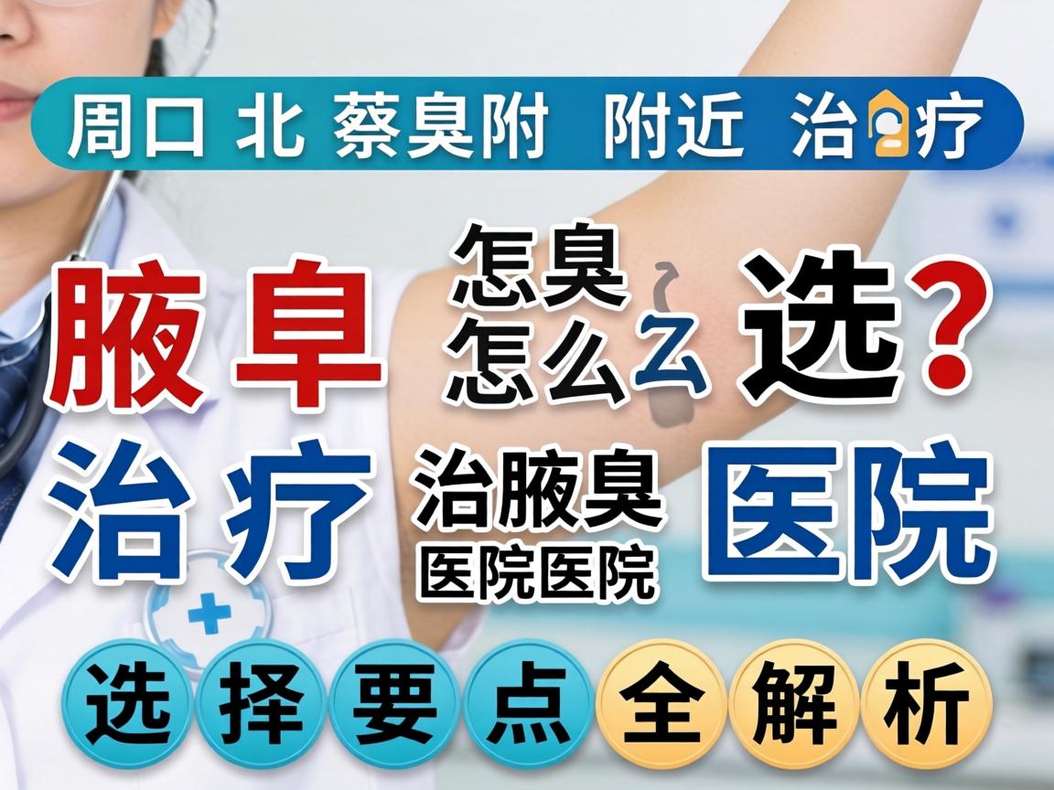 周口北蔡附近治疗腋臭医院怎么选？腋臭治疗医院选择要点全解析