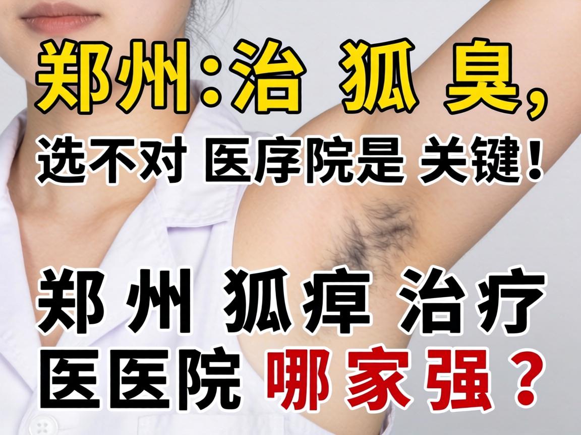 郑州治狐臭，选对医院是关键！郑州狐臭治疗医院哪家强？
