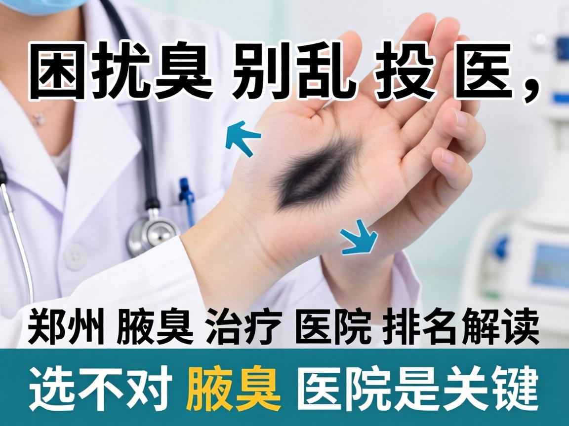 腋臭困扰别乱投医，郑州腋臭治疗医院排名解读，选对腋臭医院是关键
