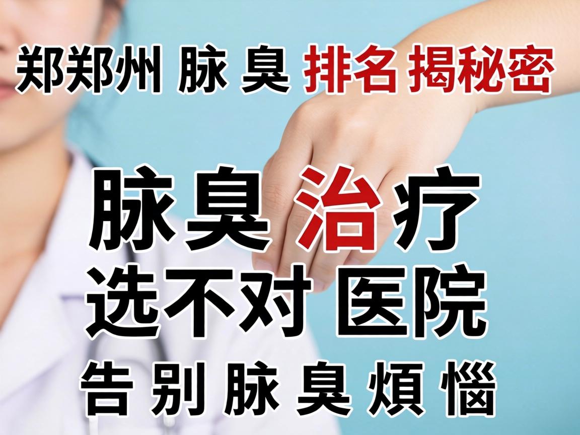 郑州腋臭医院排名揭秘，腋臭治疗选对医院，告别腋臭烦恼