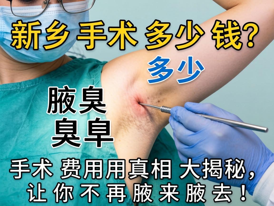 新乡腋臭手术多少钱？手术费用真相大揭秘，让你不再腋来腋去！