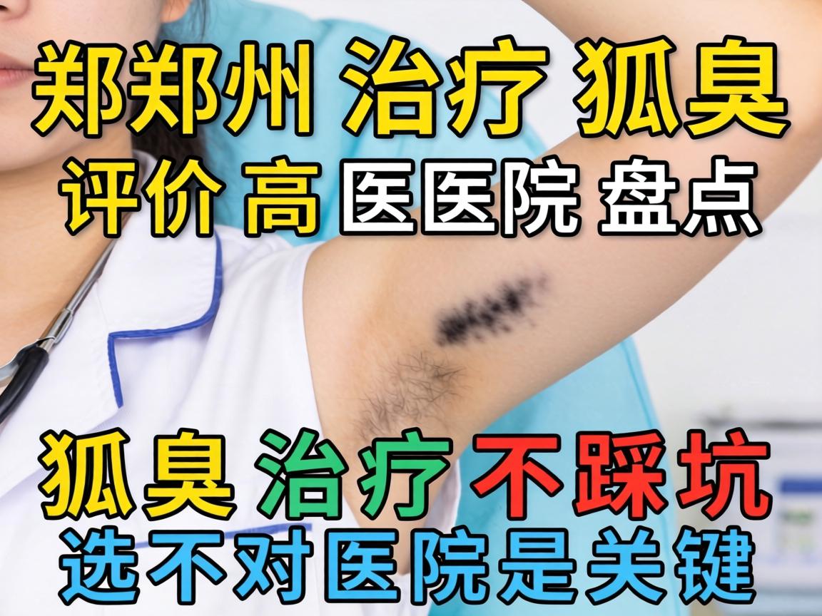 郑州治疗狐臭评价高医院盘点，狐臭治疗不踩坑，选对医院是关键