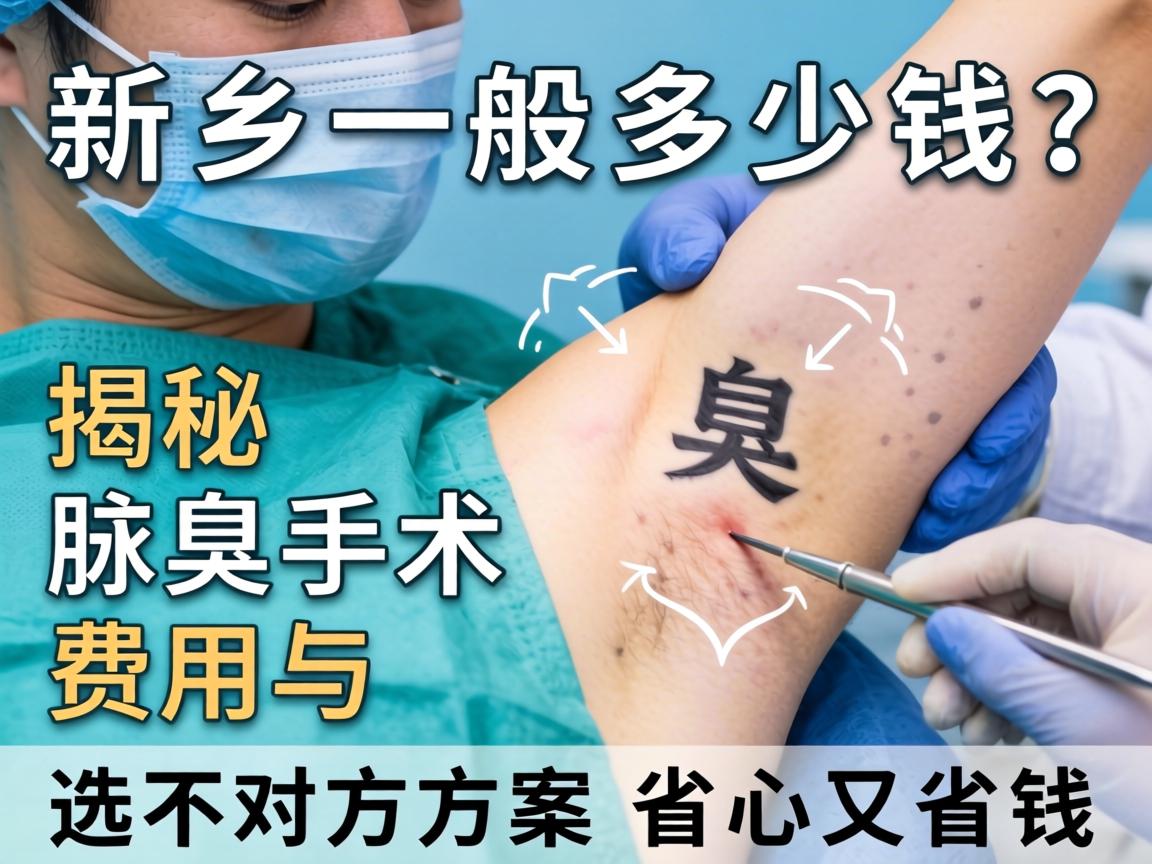 新乡腋臭手术一般多少钱？揭秘腋臭手术费用与选对方案省心又省钱