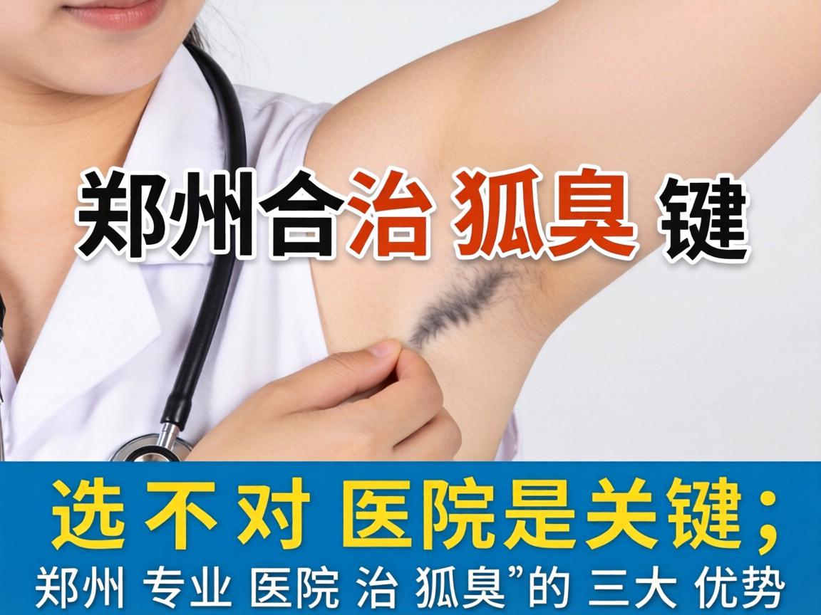 郑州治狐臭，选对医院是关键，郑州专业医院治狐臭的三大优势