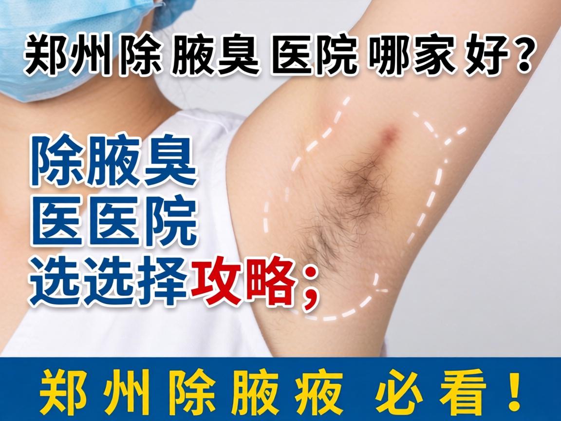 郑州除腋臭医院哪家好？除腋臭医院选择攻略，郑州除腋臭必看！