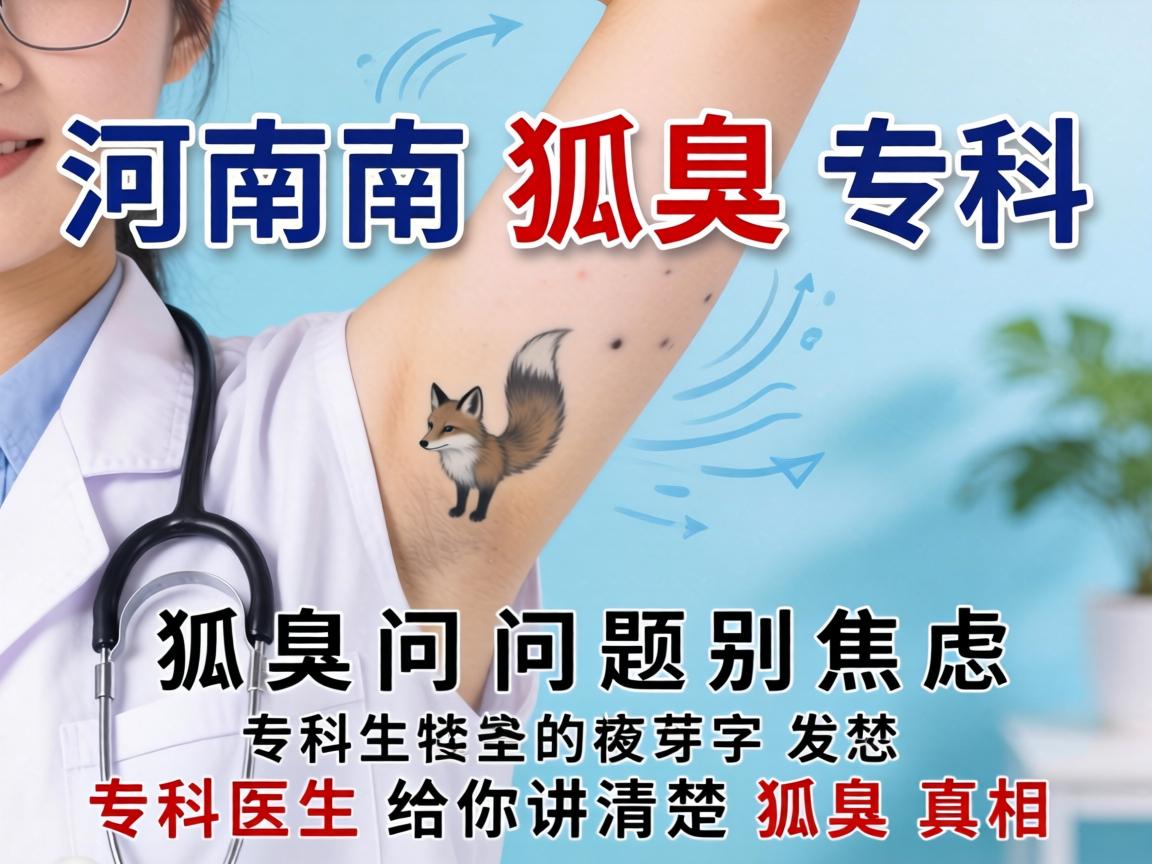 河南狐臭专科，狐臭问题别焦虑，专科医生给你讲清楚狐臭真相