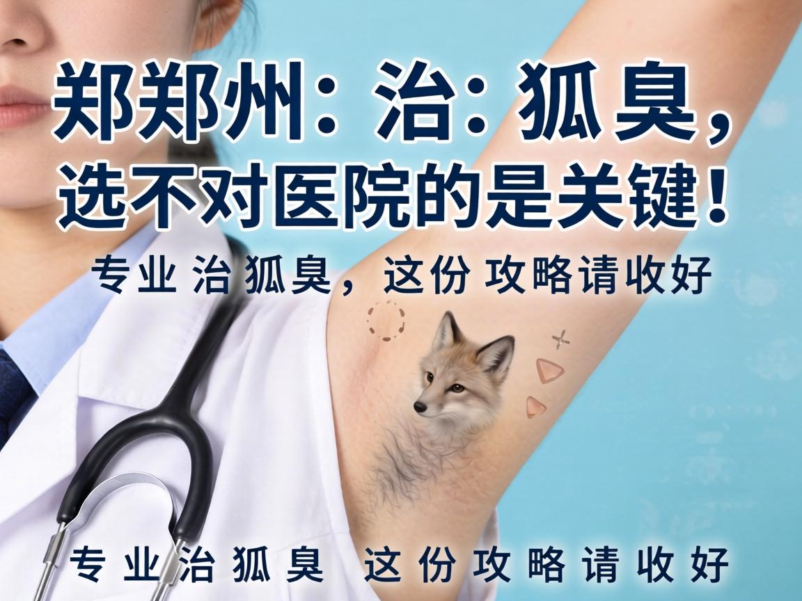 郑州治狐臭，选对医院是关键！专业治狐臭，这份攻略请收好