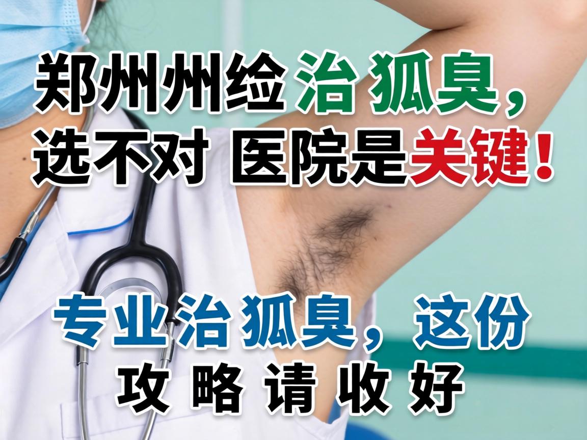 郑州治狐臭，选对医院是关键！专业治狐臭，这份攻略请收好