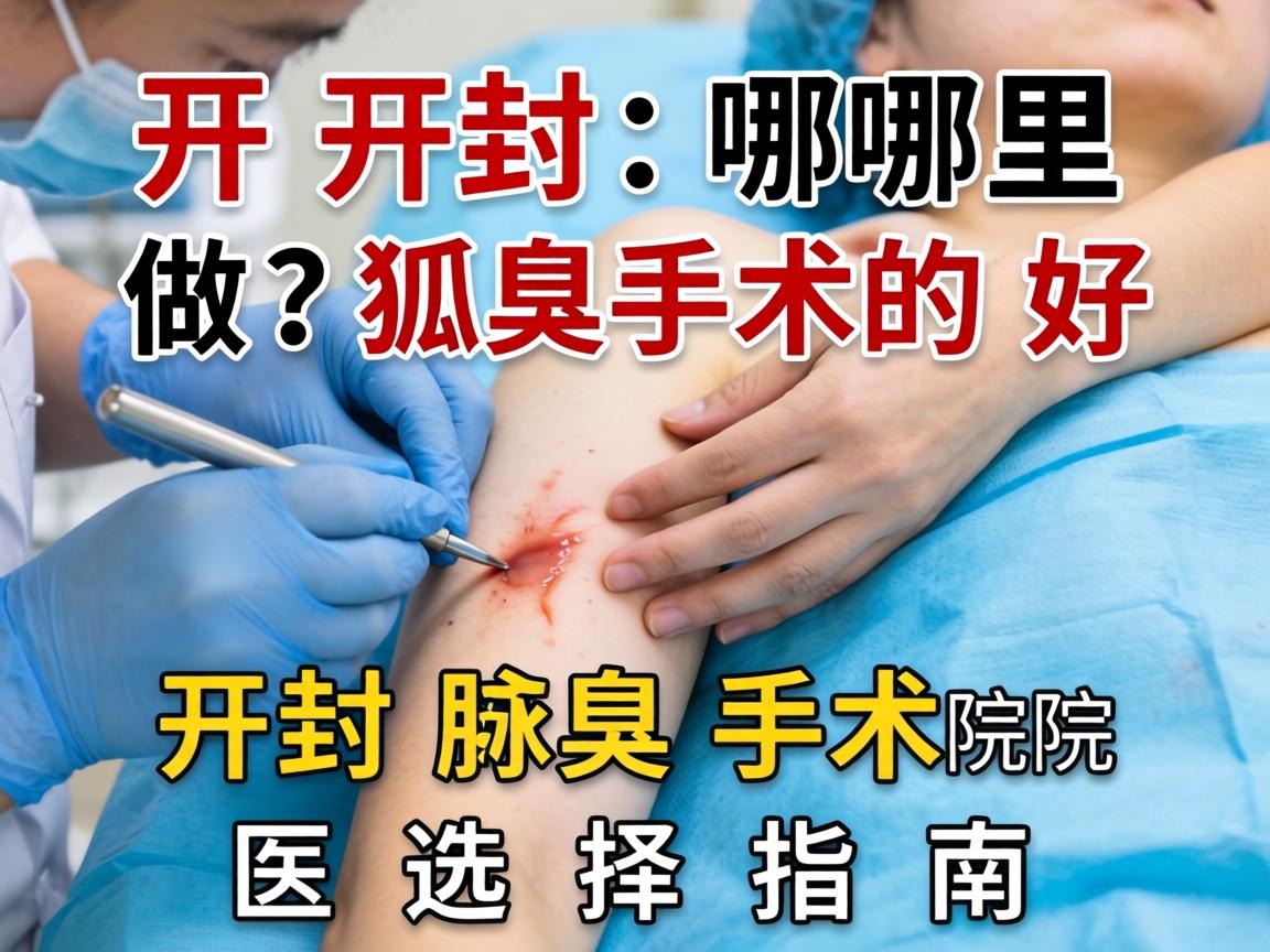 开封哪里做狐臭的手术好？开封腋臭手术医院选择指南